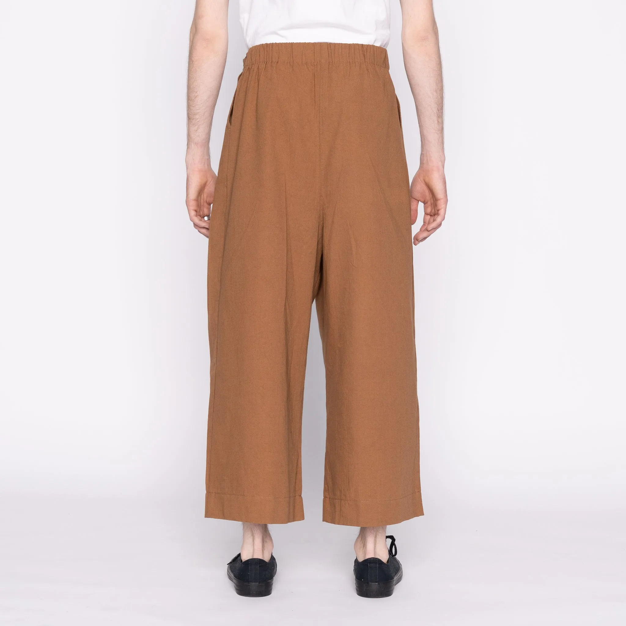 Wide Pant - Camel Rinsed Oxford