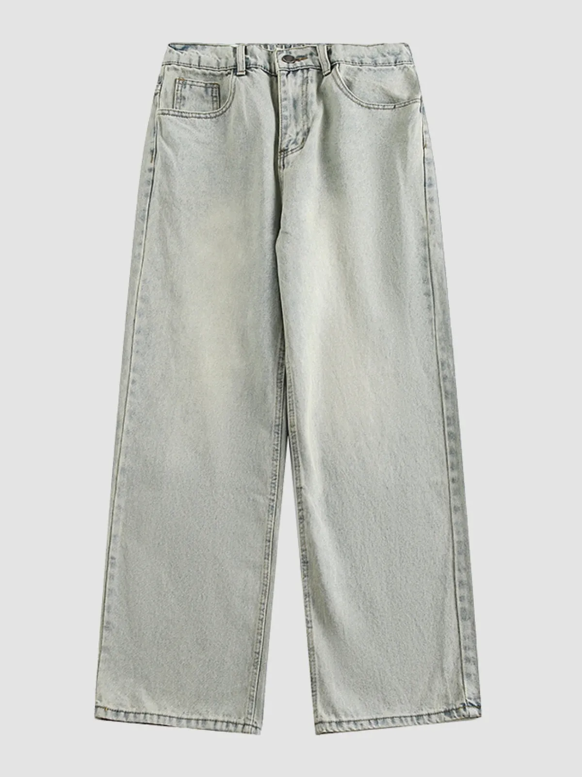 WLS Retro Washed Jeans Denim Pants