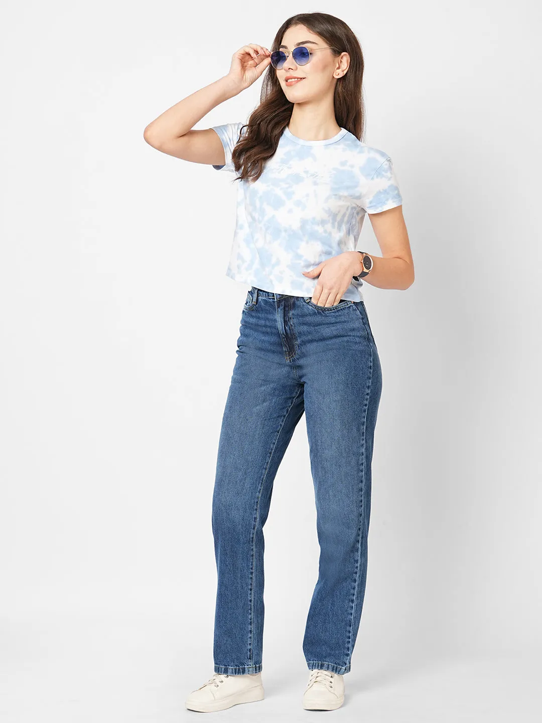 Women High-Rise Mom Fit Jeans