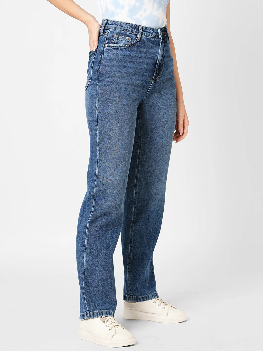 Women High-Rise Mom Fit Jeans