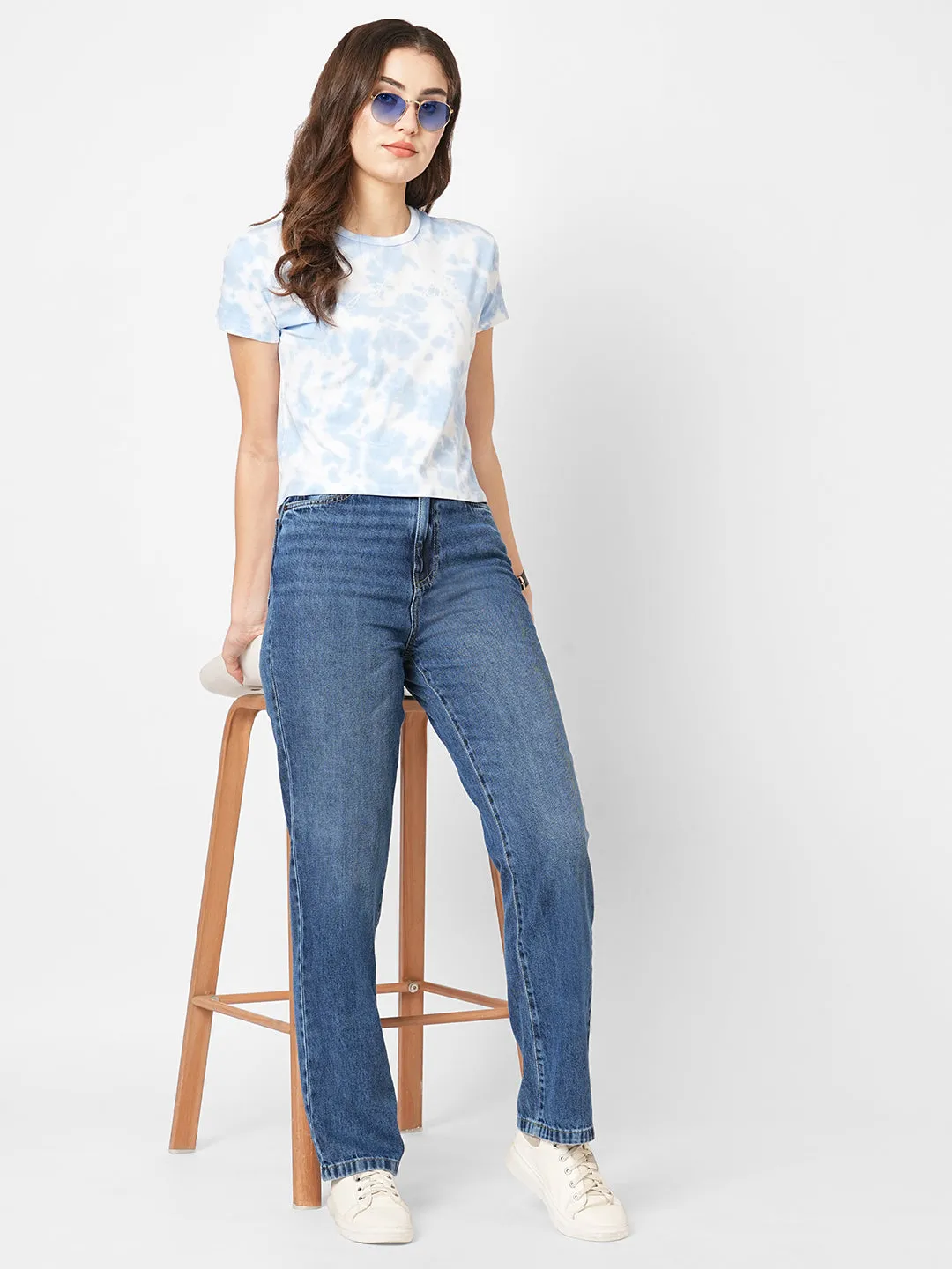 Women High-Rise Mom Fit Jeans