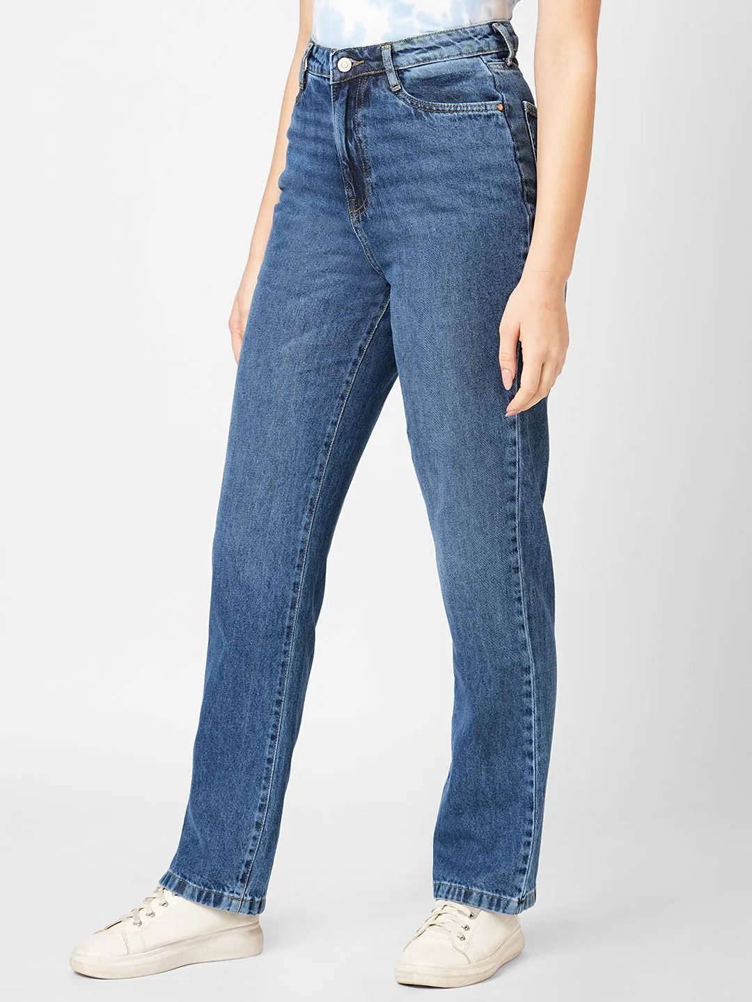 Women High-Rise Mom Fit Jeans