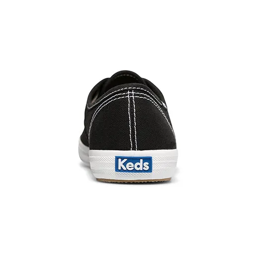 Women's Keds Champion Feat. Organic Cotton Canvas Sneaker Black  (WF64805)