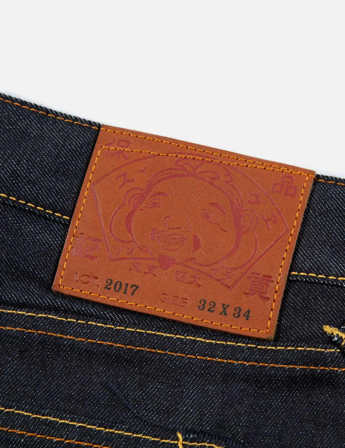 Yellow Seagull Print Carrot-Fit Jeans #2017